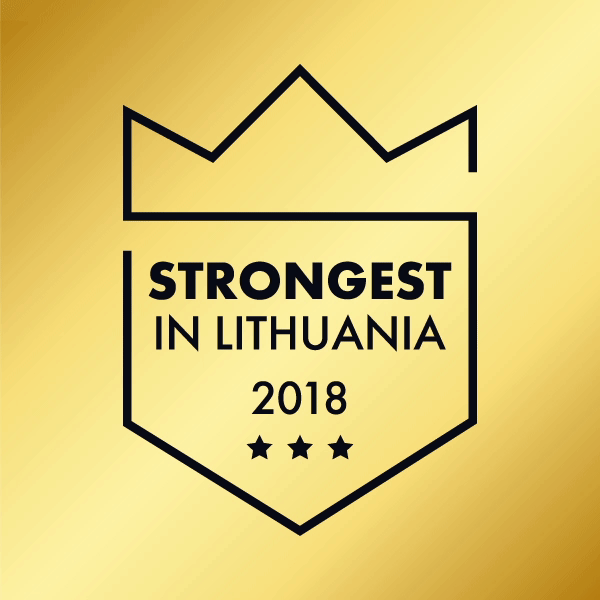 Strongest in Lithuania certificate